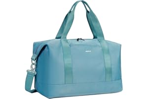 ECOHUB Bagaglio a Mano Easyjet 45x36x20, 30L Borsa Pieghevole da Viaggio, Borsone Palestra Uomo Donna con Tasca Impermeabile, borsa sportiva grande, Borse Aereo, Brevetto Pendente(Blu)