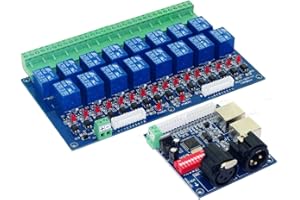 NUTBRO 16 Channel DMX Controller Relay Switch Dimmer Kit 16 Way Relay Switch DJ Equipment