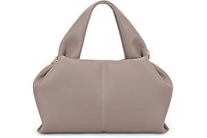 CHAMAIR Kleine Handtasche Damen Umhängetasche Ledertasche Damen-Henkeltaschen Dumpling Crossbody Bag Moden PU Leder Geldbörse Handtaschen mit Abnehmbarer Schultergurt
