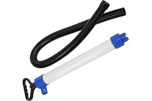 BISupply Water Hand Pump Siphon Bailer - Portable 20 GPM Suction Manual Bilge Pumps for Boats Kayak Canoe and More