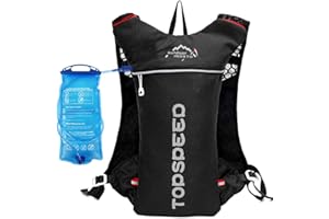 Tyuodna Sac à dos d'hydratation léger 5 l avec poche de 2 L, gilet d'hydratation pour la course à pied, la randonnée, le cyclisme, le camping, l'escalade