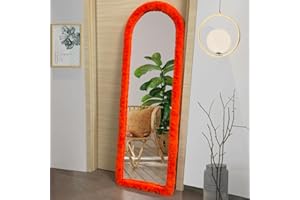 UYRIE Plush Mirror Frame Cover – Stretchy & Soft Edge for Arched & Full-Length Mirrors (Up to 64"x21") – 8 Elegant Colours – Non-Slip Grip & Easy Installation (Mirror Not Included)