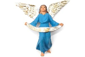AC - Figura de ángel para Belén - Durexina - Adorno para Nacimiento, Portal, Pesebre, Navidad - Decoración Tradicional - 7 cm