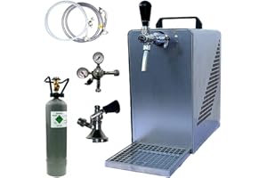 Bierzapfanlage BieTal® Bierkühler Zapfanlage mit Kühlung 30 Liter/h - SET - Typ A - 2 Kg CO2