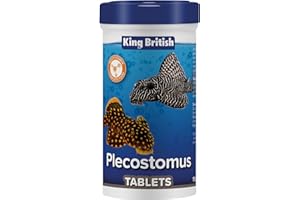 King British – Plecostomus Tablets 150g – Multi-Vitamin Complete Food Natural Ingredients – Enhances Colour & Vitality – For Plecostomus & Bottom-Feeding Catfish