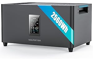 MARSTEK JUPITER C Plus, 2.56kWh Balkonkraftwerk mit Speicher, 4 MPPT 2400W Solareingang, All-in-One Stromspeicher mit Mikroinverter, bis zu 10.24kWh Kapazität,0% MwSt - Nur für Privatpersonen