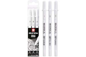 Sakura Gelly Roll 3 gelpennen div diktes - wit