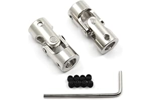 Befenybay 2 Stück 8 mm bis 8 mm Kreuzgelenkwellenkupplung mit Schrauben für Motor