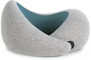 OSTRICHPILLOW OSTRICH PILLOW GO poduszka podróżna z pianką memory do samolotu, samochodu, podparcie karku do latania, poduszka Power Nap, akcesoria podróżne dla kobiet i mężczyzn, Akwamaryn – zielony, Go