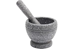 Mörser mit Stößel aus Kunststoff, Hibucuo Mörser und Pistill set, leicht zu reinigen Knoblauchschleifwerkzeug Küchenwerkzeug Lebensmittel, Extruder Knoblauchpresse Küchenmörser 11 cm