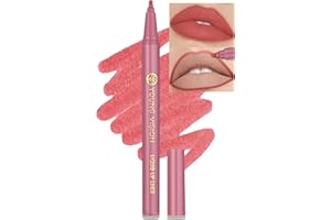 Jutqut Wasserfester Lipliner, Lippenstift Long Lasting, Waterproof Wischfest Lip Liner, Matte Liquid Lippenkonturenstift, High Pigmented Makeup Lip Pencil, Smooth Lippenliner, natürlich Lipstick