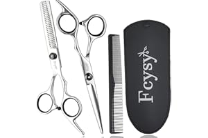 ‎FCYSY Fcysy Professionelle Haarschere Effilierschere Set, Fcysy Haarschneideschere Set Friseur Haarschere Friseur Effilierschere Friseurschere Friseurset für Damen Herren Hunde