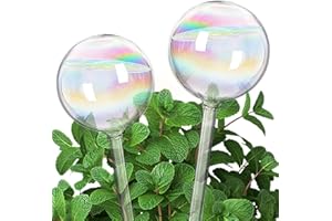 Jazlyvex Plant Watering Devices, Plant Watering Globes Glass, Self Watering System for Plants 2PCS