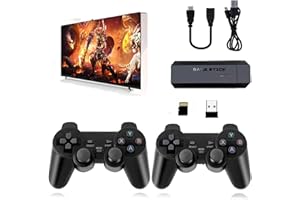 GENERIC Console di gioco retrò, bastone di gioco retrò wireless con oltre 20.000 giochi integrati, uscita HDMI, plug & play, gamepad wireless 2.4 G, ideale per l'intrattenimento in famiglia e gli amici