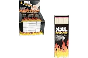 KEERCIGA 5er Pack XXL Streichhölzer, ca. 20cm, 200 Stk.