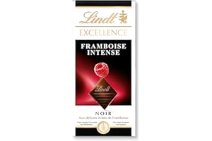 Lindt - Tablette Framboise Intense EXCELLENCE - Chocolat Noir - 100g