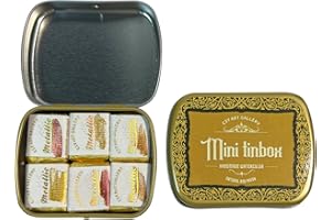 CSY art gallery Palette de peinture aquarelle métallique dorée faite à la main, mica, 6 couleurs, laiton extra fin, or, aquarelle super brillante, peinture à l'eau nacrée scintillante (Martian Kiss)