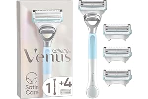 Gillette Venus Per I Peli E La Pelle Della Zona Intima, Rasoio Da Donna, Aiuta a Proteggere La Pelle Della Zona Intima Dalle Irritazioni Della Rasatura + 4 Lamette Di Ricambio