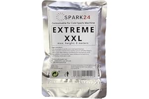 SPARK24 Granules for Cold Spark Machine XXL Extreme 8 m Powder Titanium (Pack of 1)