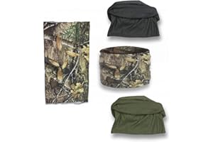 Martinez Albainox 3er Pack Tube Schlauchschal Halstuch Halswärmer Neckwarmer Camouflage, Schwarz, Grün