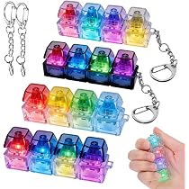 2 Leise Tastatur-Fidget-Spielzeuge Mit LED-Lichtern – Stressabbau & Switch-Tester, Schlüsselanhänger Für Unterwegs