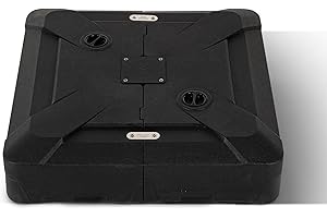 PURPLE LEAF Sonnenschirmständer XNBS150, Schirmständer für Ampelschirm Groß, Ampelschirmständer befüllbar mit Wasser oder Sand, Gewichtsbasis 150 KG, Schwarz