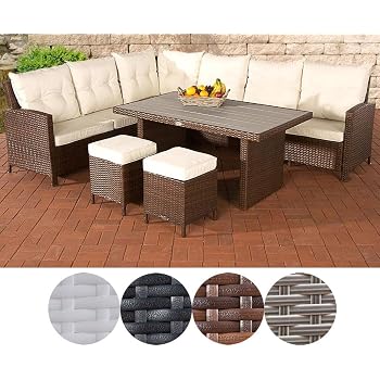 Amazon.de: greemotion Rattan Lounge Set Melina-Gartenmöbel ...