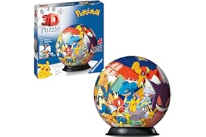 Ravensburger Pokemon 3D Jigsaw Puzzle Ball for Kids Age 6 Years Up - 72 Pieces - No Glue Required for Boys and Girls