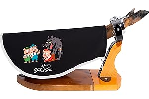 PECELLÍN Cubre Jamon 100% Algodon, Protector Jamon, Cubre Jamones, Largo 60cm, Paño Cubre Jamon Transpirable, Accesorios para Jamoneros, Funda Cubrejamon para Patas y Paletas, Gran Tamaño