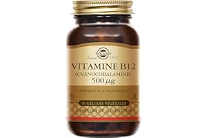 Solgar Vitamine B12 (Cyanocobalamine) 500 µg - Vitalité et énergie - Contribue à réduire la fatigue - Vegan - Vitamines - Complément Alimentaire - Flacon de 50 gélules végétales