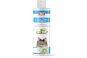 Bio PetActive Aloe Vera Cat Shampoo 400ml | Cleansing & Moisturising Shampoo - Lightly Scented for Cats and Kittens - Nourishing Pet Cleaning Products