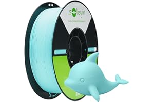 SOLEYIN Alta Velocidad Filamento PLA 1.75mm para impresora 3D 30-300 mm/s, Precisión +/- 0.02mm, Bobina de 1kg (2.2lb), Compatible con La Mayoría de Impresoras 3D FDM, Ultra PLA (Azul)