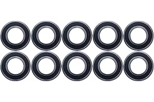 NEX SOLUTIONS GROUP NEX 6202 2rs 10uds Rodamiento de Bolas 15x35x11mm Doble Junta de Goma y Acero Cromado, 6202-2rs Rodamiento de Bolas Sellado