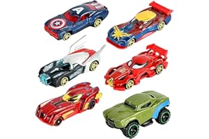 HBSFBH Giocattolo Modello Macchinine, 6 Pezzi Set di Macchinine, Metallo Giocattoli di Auto da Corsa, Mini Auto Giocattolo, Macchinine Giocattolo, Stunt Toy Car, Macchinine per Regalo