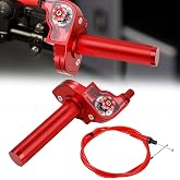 Quick grip motorbike throttle 7/8" 22 mm adjustable for motocross Red | Quick Draw Throttle Cable Grips Gas Rapido Universal