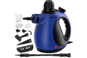 KLONA Handdampfreiniger, Dampfreiniger für Zuhause, Mehrzweck-Dampfreiniger mit 10 Zubehörteilen für Teppiche, Vorhänge, Sofas, Küche, Badezimmer und mehr