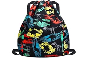 RHCPFOVR Sac à dos à cordon pour enfants - Sacs licorne pour filles Gym Dance Beach Swim Travel Bag