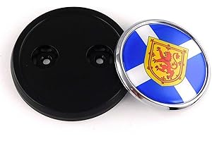 CAR CHROME DECALS Scotland Scottish Flag Car Truck Black Grill Badge 3.5" Grille Chrome Emblem