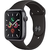 Apple Watch Series 5 (GPS, 44mm) - Space Gray Aluminium Case with Black Sport Band