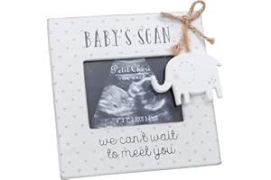 Petit Cheri Baby Scan Photo Frame with Elephant Attachment Gift