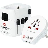 SKROSS - 1.302539 - Pro World & USB - 2 in 1 - Universal travel adapter for the whole world - Voltage and power: 100V–700W /