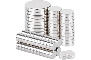 ‎MIN CI MIN CI Mini Magnet Stark, 3 Größen: Klein (5x2 mm, 50 Stück), Neodym (8x2 mm, 20 Stück), Rund (15x2 mm, 10 Stück)