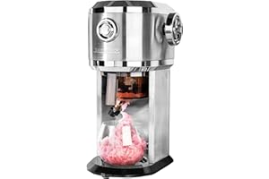 GASTROBACK Machine à granité pour la maison - Machine à glace - Pour cocktail glacé, cônes de neige, granité et glace pilée - Épaisseur de râpe et quantité de remplissage réglables