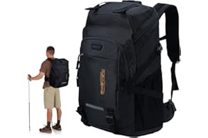 Auniq Sac à Dos de Randonnée 60L, Grande Capacité Sac de Trekking Sac à Dos Voyage Imperméable Résistant Sac à Dos de Camping Sac à dos d'escalade pour Alpinisme Sports Camping Voyage Trekking