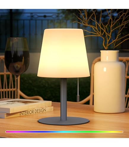 MALUX Led tafellamp met accu en afstandsbediening, warm wit