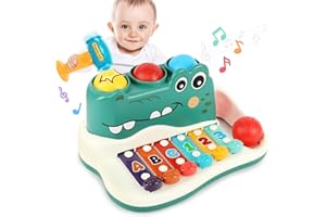 Eastsun 2 in 1 Baby Toddler Toys for 1 Year Old Boys Girls Gifts, Xylophone with Balls Pound & Tap Hammering,Musical Learning Early Educational Toy for 12 18 36 Months,1st Birthday Gifts,Age 1 2