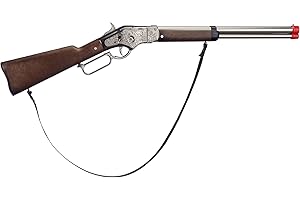Gonher- Fucile da Cowboy, Colore Argento, One Size, 99/0