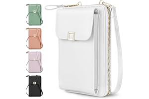 Zusentee Bolso de Teléfono Móvil para Mujer, Bolso Movil Mujer Bandolera Pequeños Cuero PU Móviles De La Puerta De La Celda Bolsas Bolsas De Hombro Para Mujeres Para Teléfono Impermeable