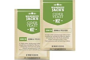 2x Mangrove Jack's Yeast Cider M02 Craft Series Yeast 9g treats 23L
