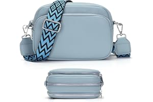 Atgbiem Umhängetasche Damen Klein Crossbody Bag Damen Veganes Leder Kleine Handtasche Damen Handytasche Zum Umhängen Schwarz